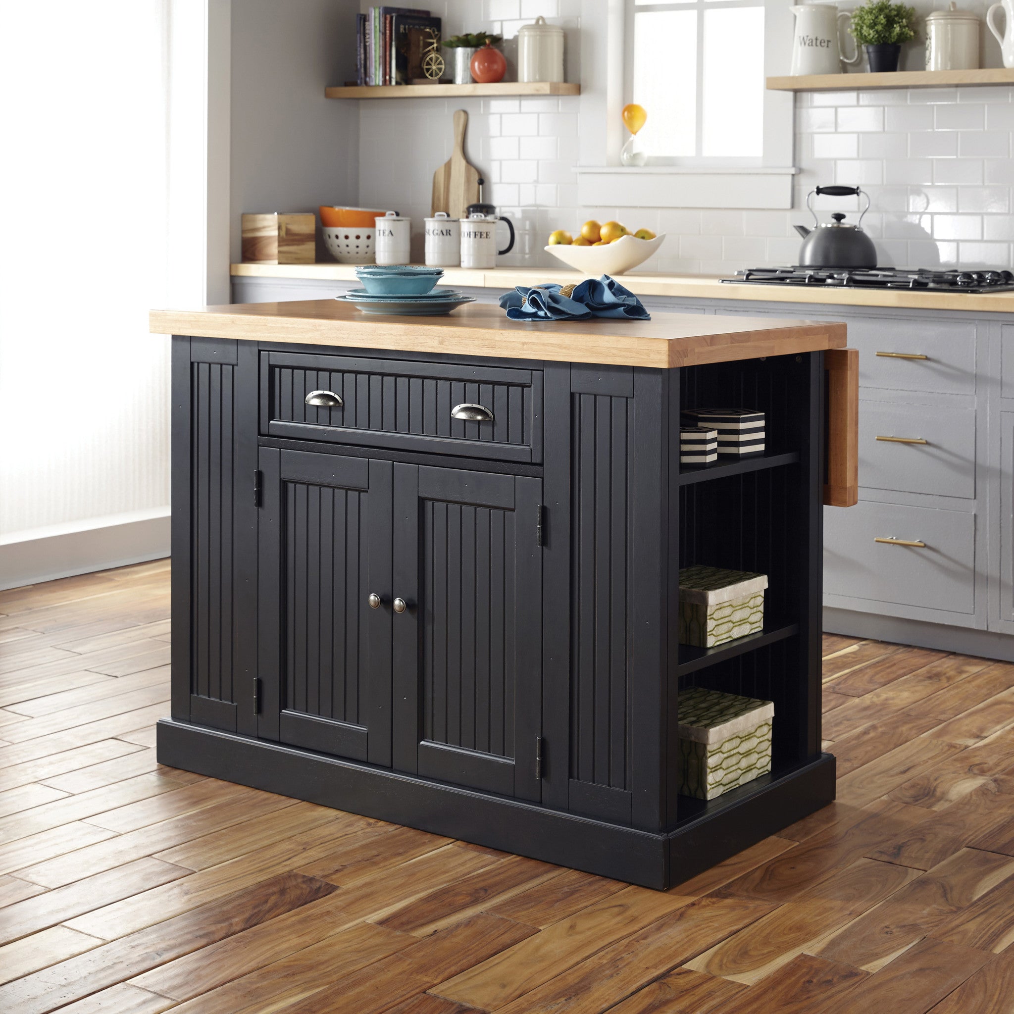 Nantucket Black Kitchen Island