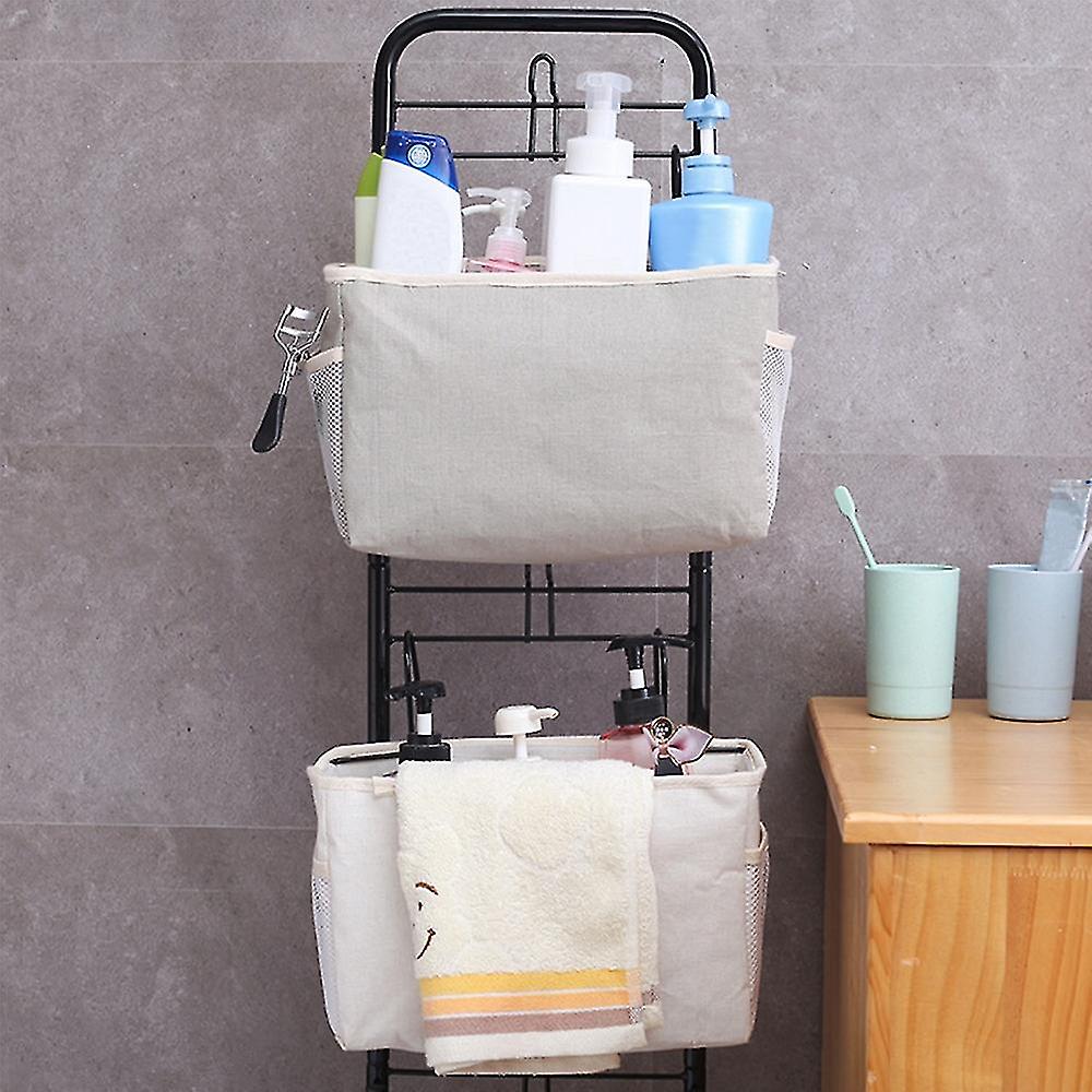 Multi-function Large Capacity Bedside Storage Hanging Bag Bed Table Basket Bedside Organizer Shelf Hanging Bag Ns2