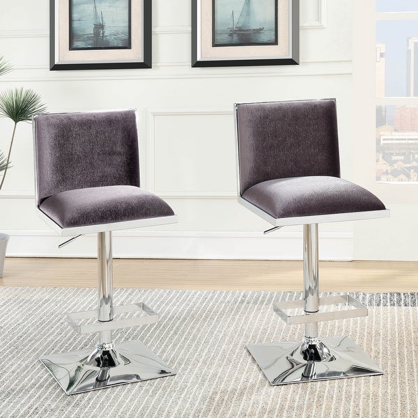 Furniture of America Hevi Contemporary Fabric Barstool (Set of 2)