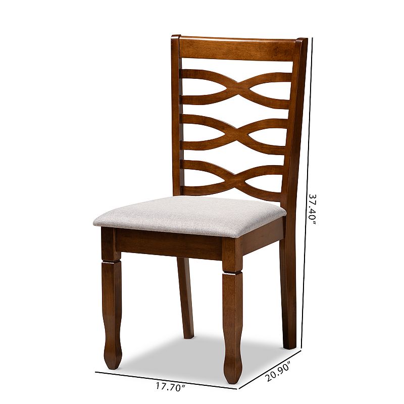 Baxton Studio Lanier Dining Chair 2-piece Set