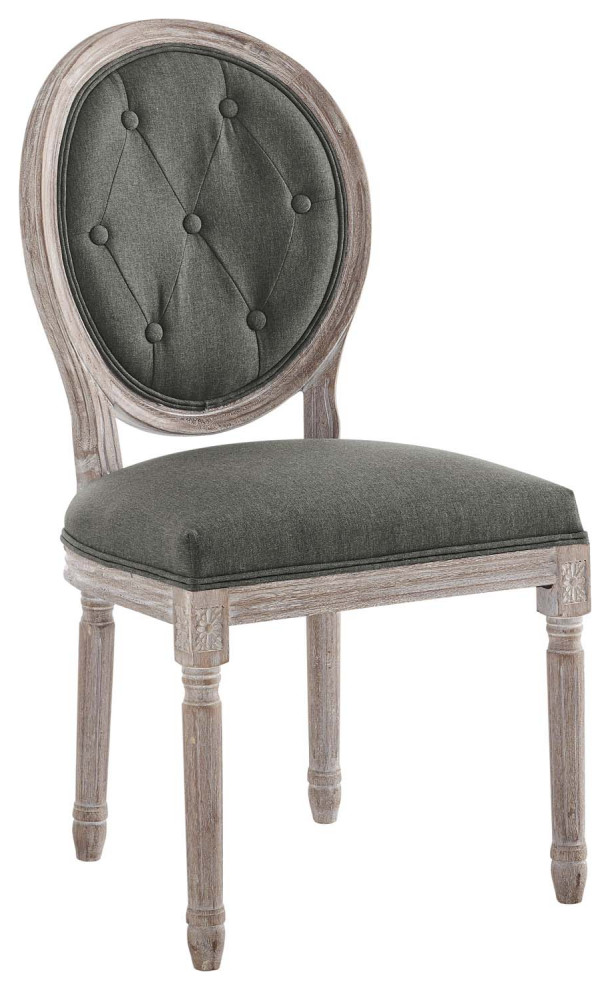 Arise Vintage French Upholstered Fabric Dining Side Chair   French Country   Dining Chairs   by Modway  Houzz