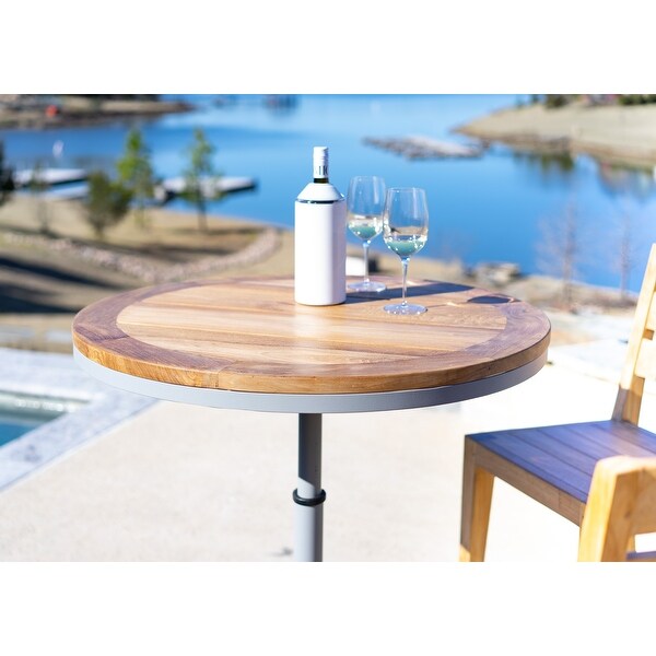 Palmilla Grey Teak Outdoor High Bar Table