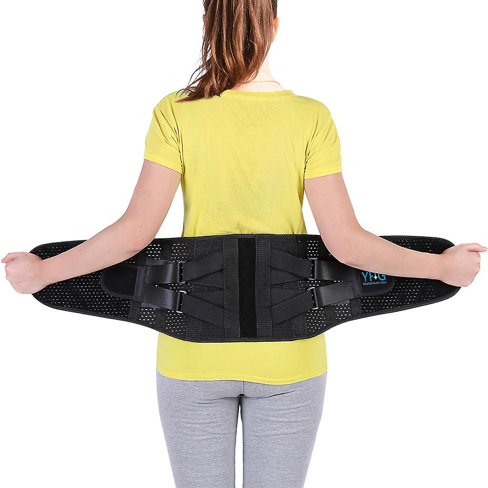 Yhg Double Pressure Nursing Belt Adjustable Lumbar Support Black Xl Code Suitable For Waist Cir