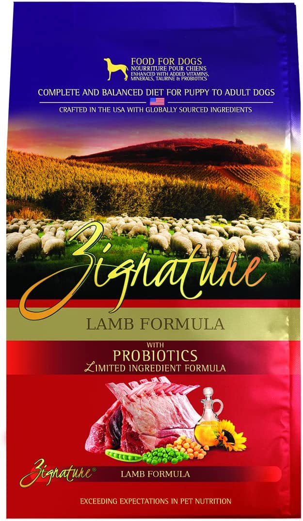 Zignature Lamb Limited Ingredient Formula With Probiotics Dry Dog Food 25 Pound (Pack of 1)