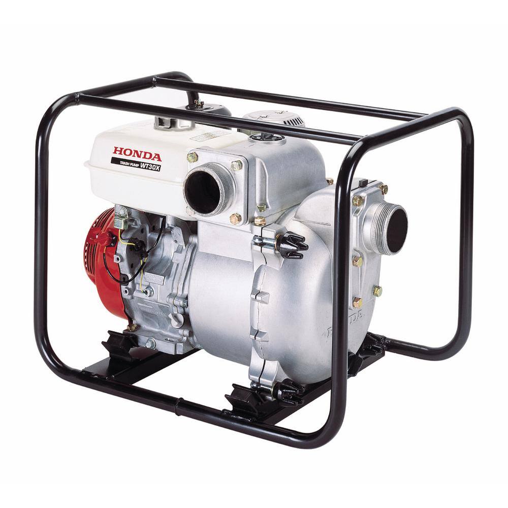 Honda 9 HP 3 in. Gasoline Powered Trash Water Pump WT30