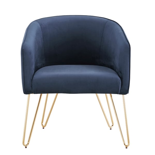 Bette Gold Finish Velvet Accent Chair by iNSPIRE Q Bold