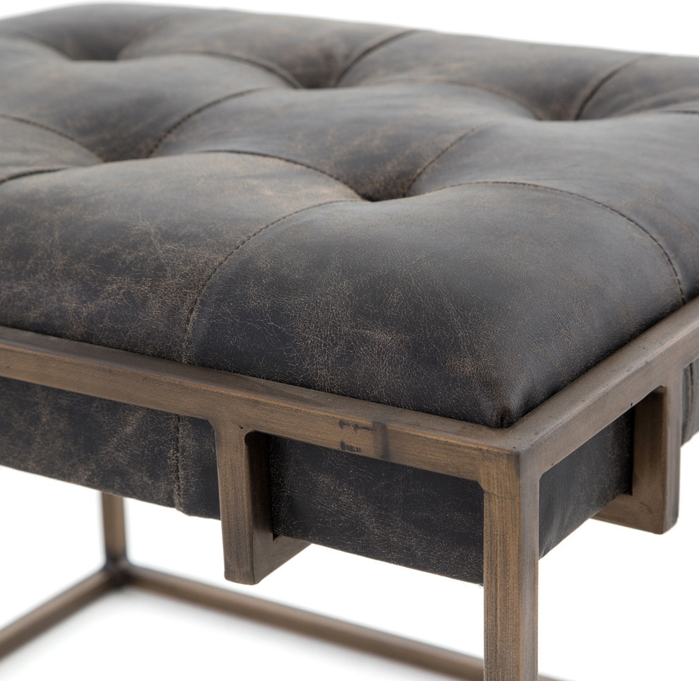 Four Hands Oxford End Table/Footstool   Industrial   Footstools And Ottomans   by Four Hands  Houzz