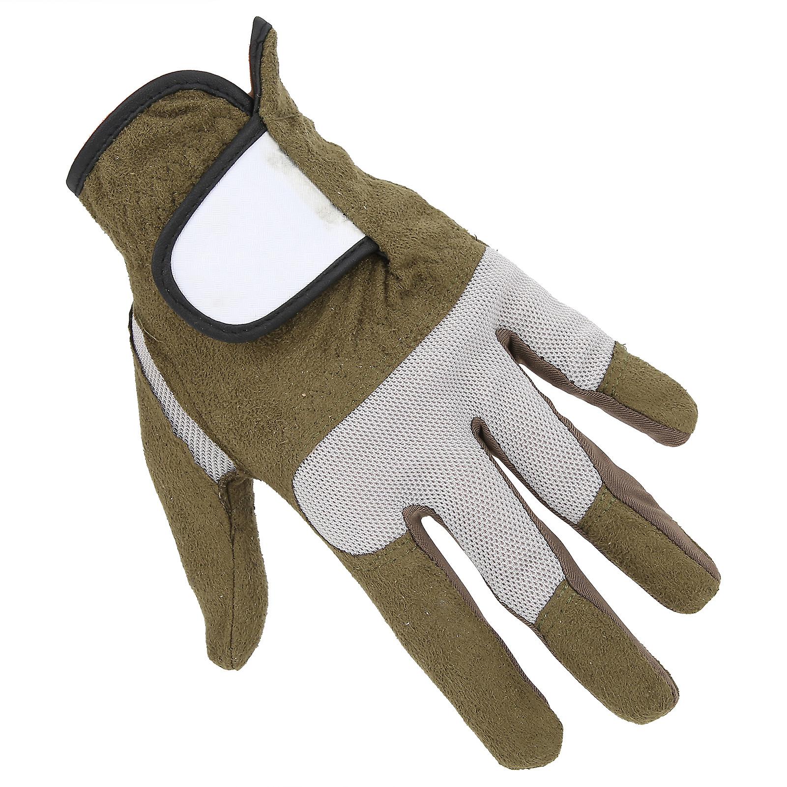 Men Golf Gloves Left Hand Microfiber Sweat Absorbent Soft Breathable Golf Gloves Army Green23#