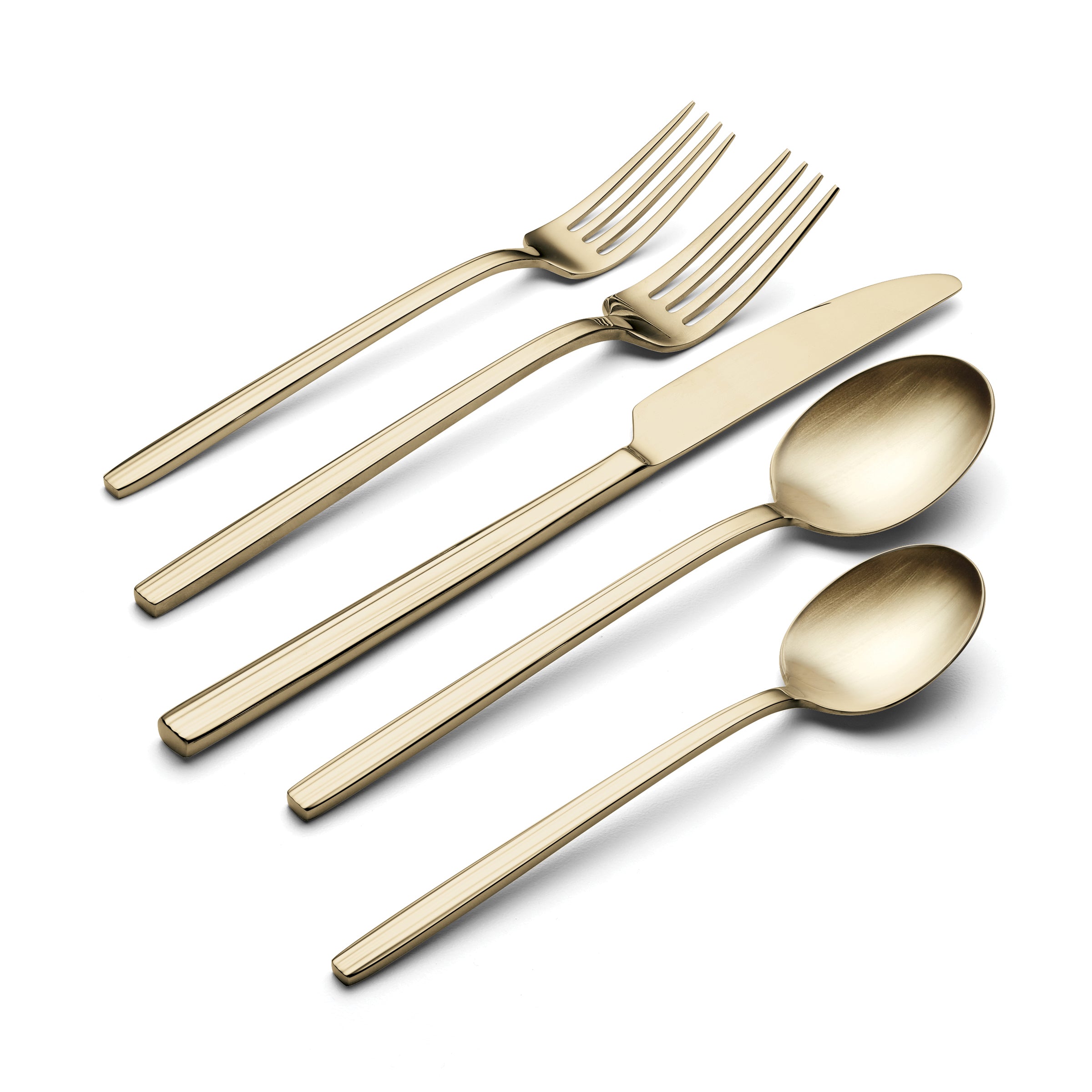 Dean Satin Champagne 20 Piece Flatware Set