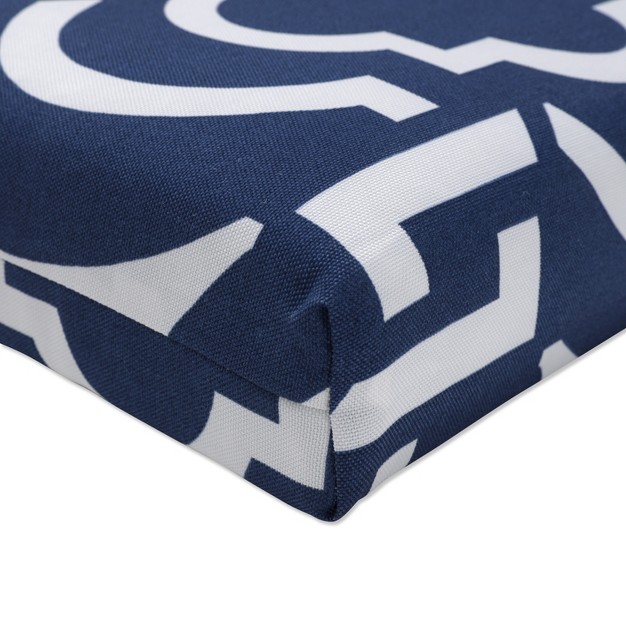 Outdoor 2pc Carmody Squared Corners Seat Cushions Navy Pillow Perfect