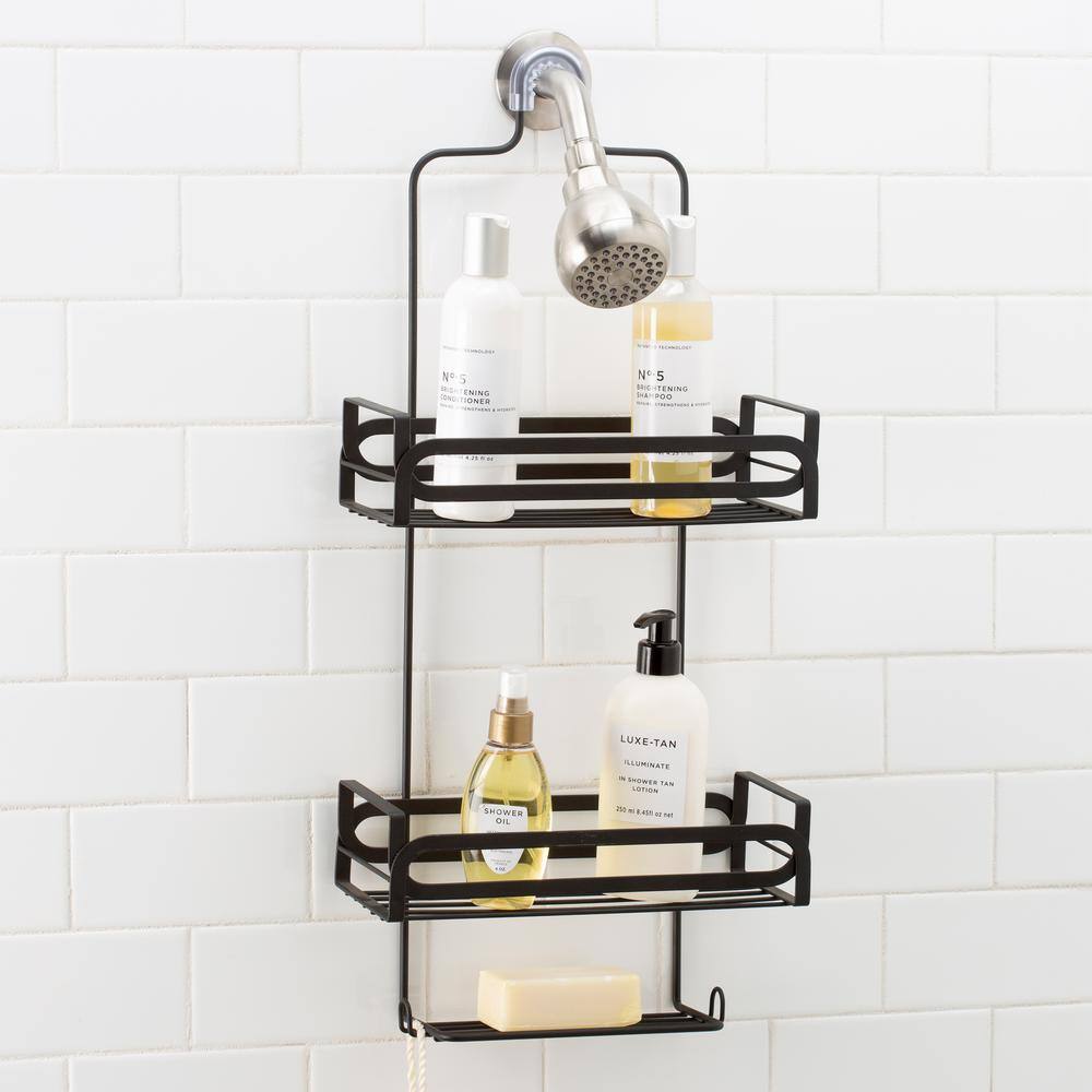 Elle Decor Noir Shower Caddy in Black EL-44041-BLACK