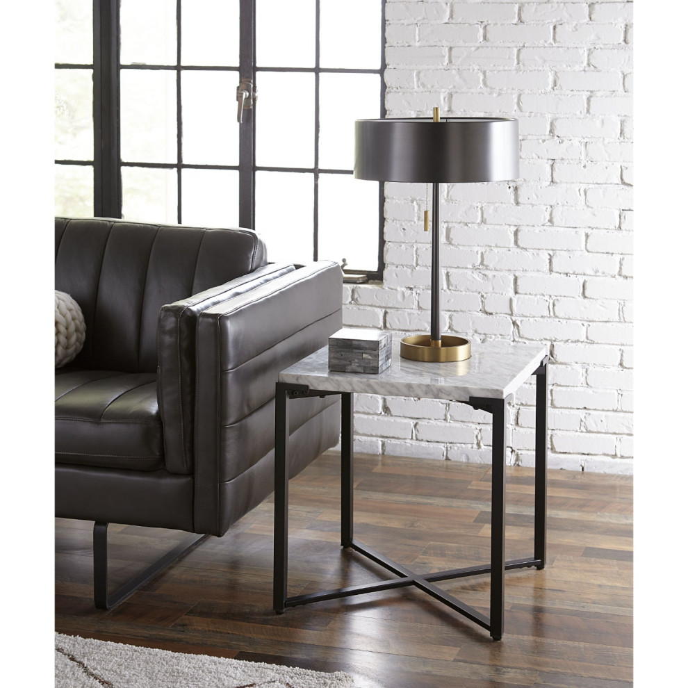 Modus Saxon End Table in Matte Black   Transitional   Side Tables And End Tables   by AMOC  Houzz