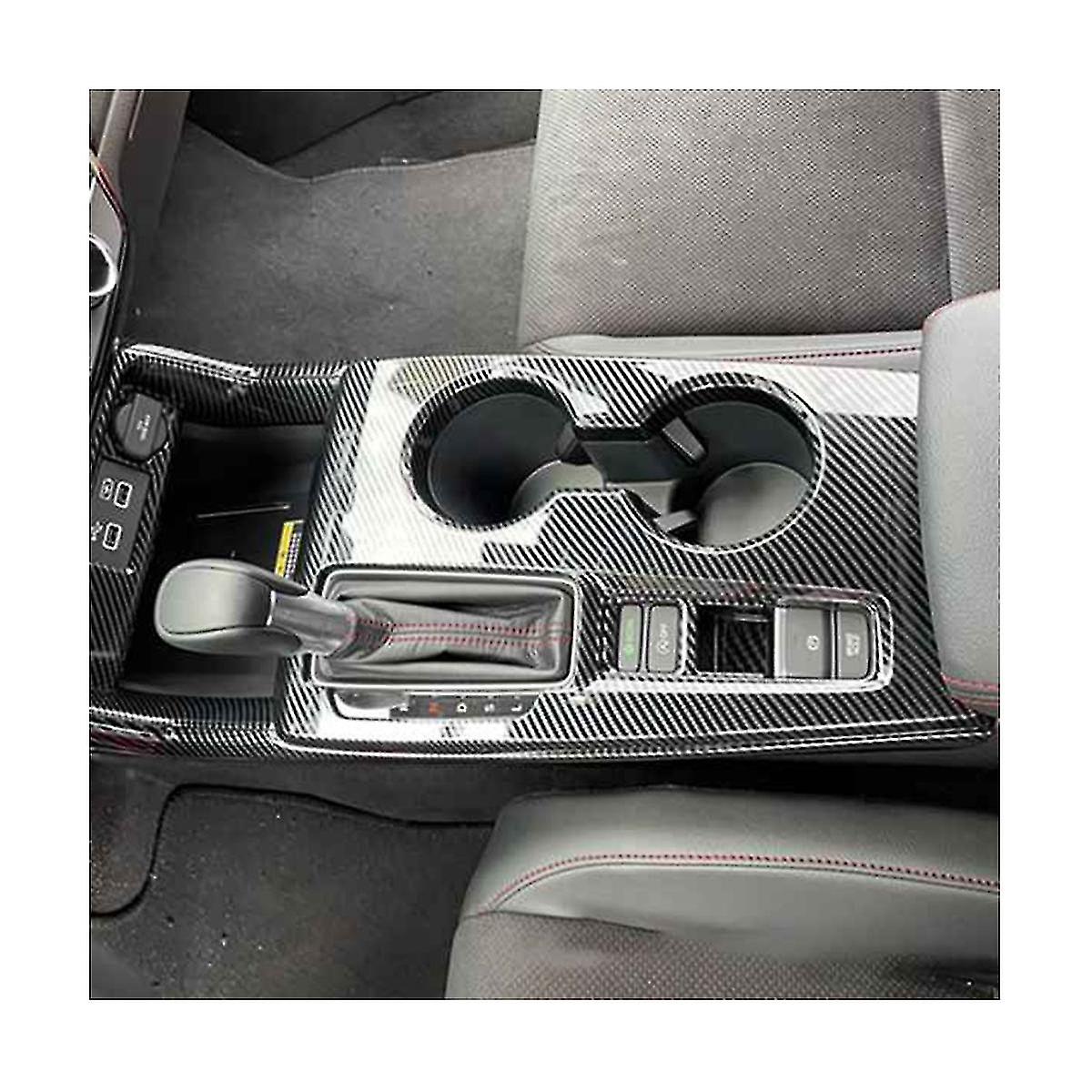 Carbon Fiber Central Gear Panel Control Panel Decal Interior Modification For 11th 2021-2022