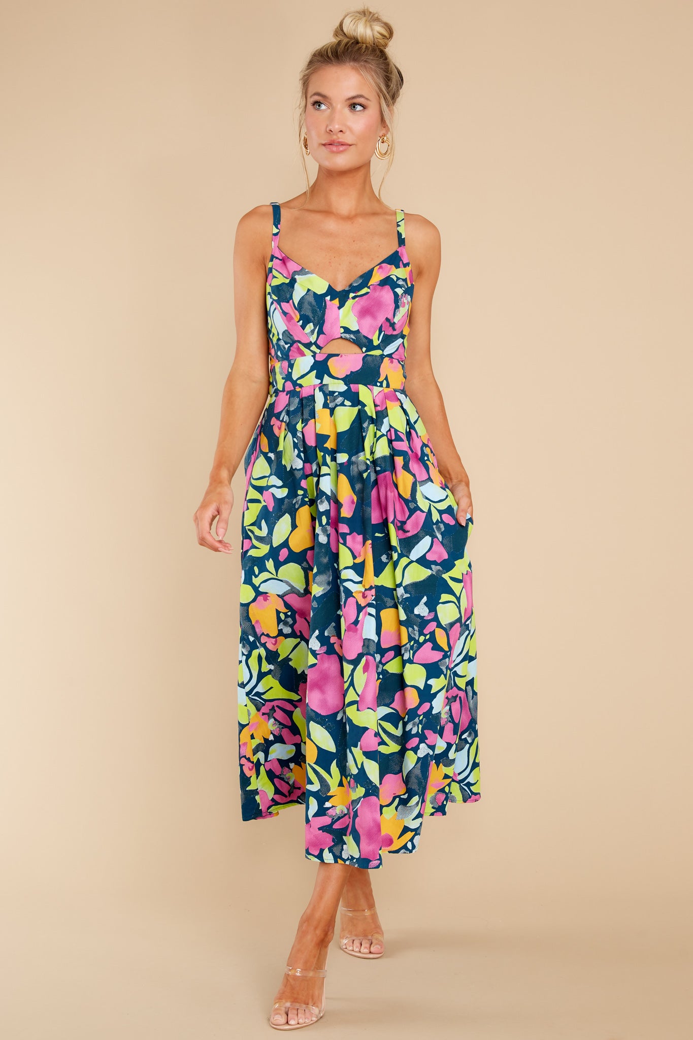 Natalie Vibrant Floral Dress