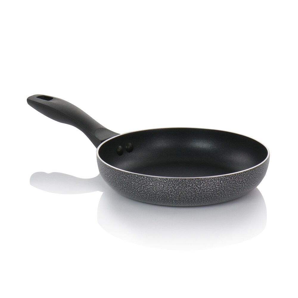 Oster Clairborne 2 Piece Nonstick Aluminum Frying Pan Set in Charcoal