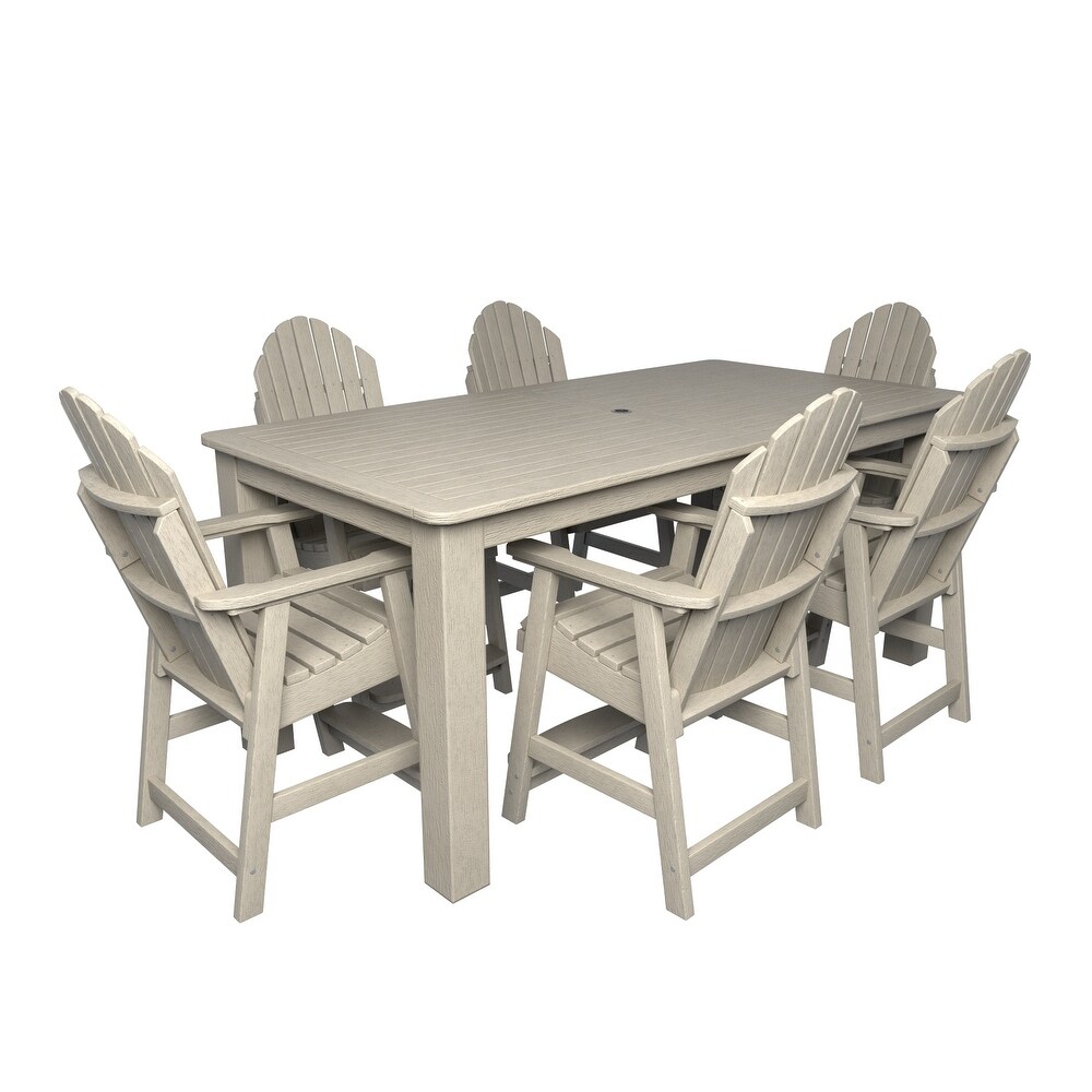 Hamilton Adirondack 7 Piece Outdoor Dining Set   42\