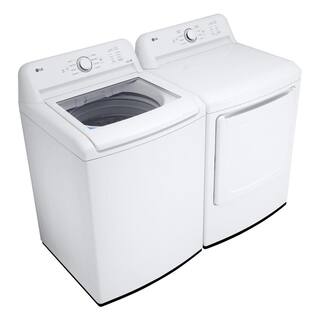 LG 7.3 cu. ft. Ultra Large High Efficiency Gas Dryer in White DLG6101W