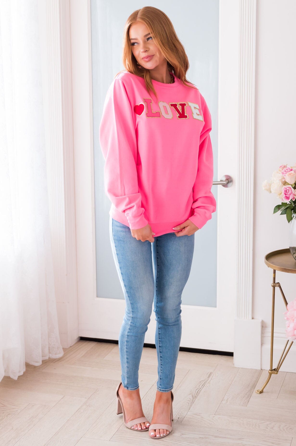 It's All About Love Modest Sweatshirt