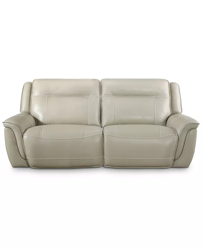 Furniture Lenardo 2-Pc. Leather Sofa with 2 Power Recliners