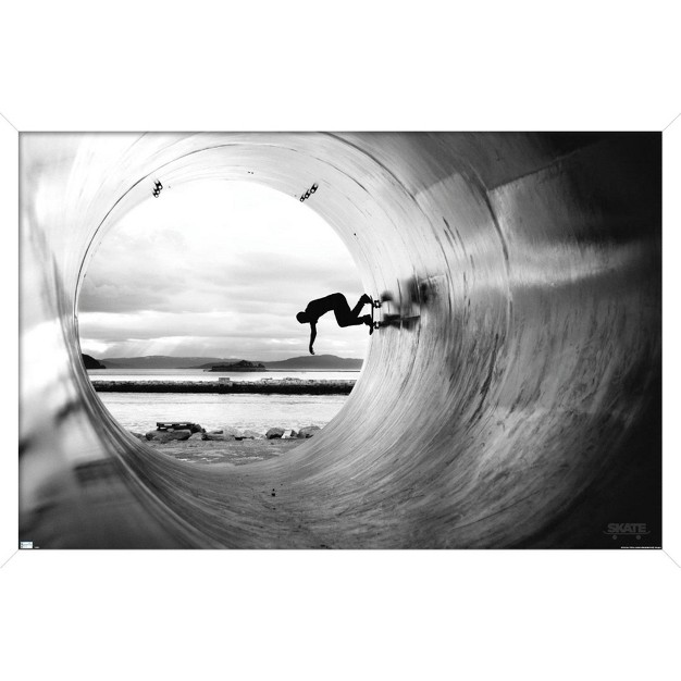 Trends International Skateboarding Tube Framed Wall Poster Prints