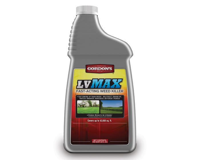 Gordons LV MAX Fast-Acting Weed Killer Concentrate， 1 Quart - 70010540