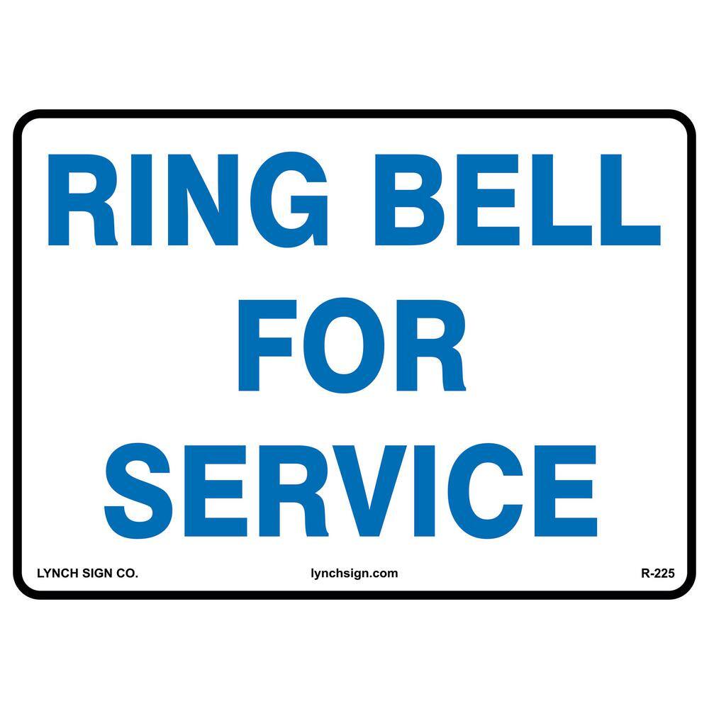 Lynch Sign 14 in. x 10 in. Ring Bell Sign Printed on More Durable Thicker Longer Lasting Styrene Plastic R-225