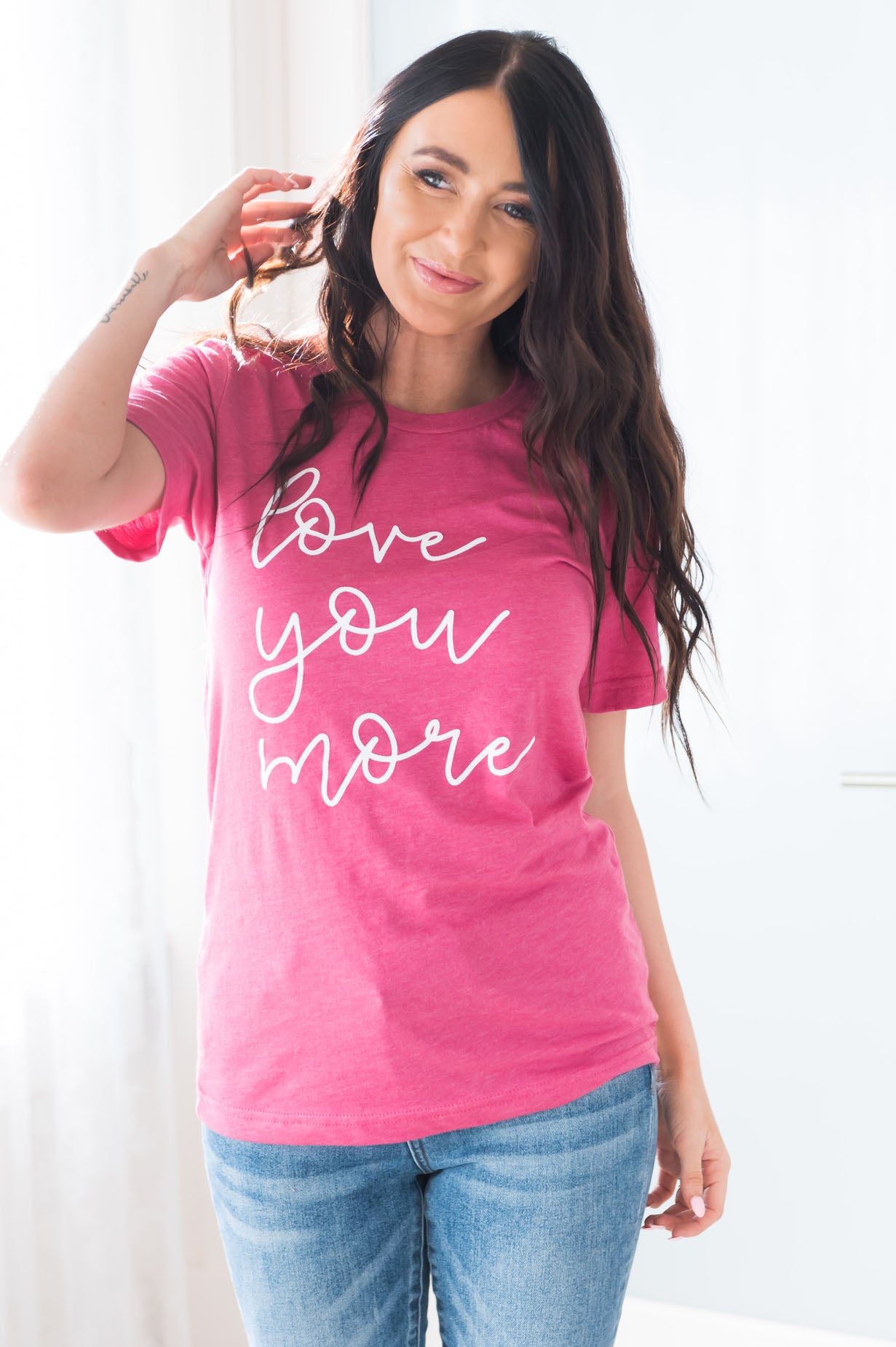 Love You More Modest Tee