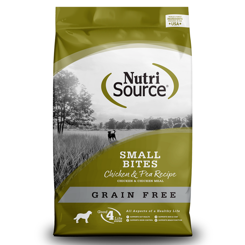 NutriSource Grain-Free Small Bites Chicken and Pea Formula Dry Dog Food