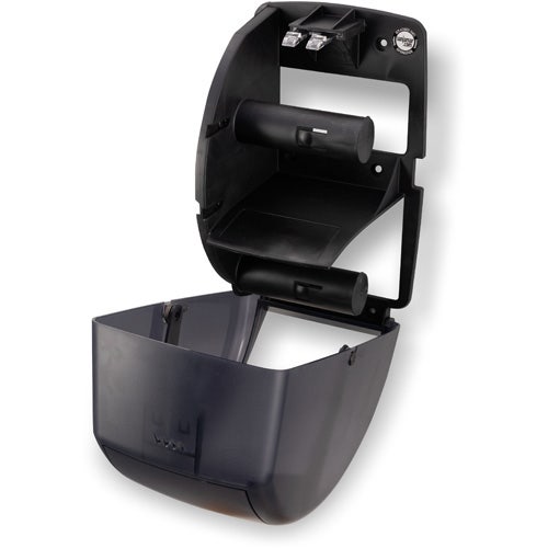 San Jamar R3500TBK Duett Classic Toilet Tissue Dispenser， Black Pearl