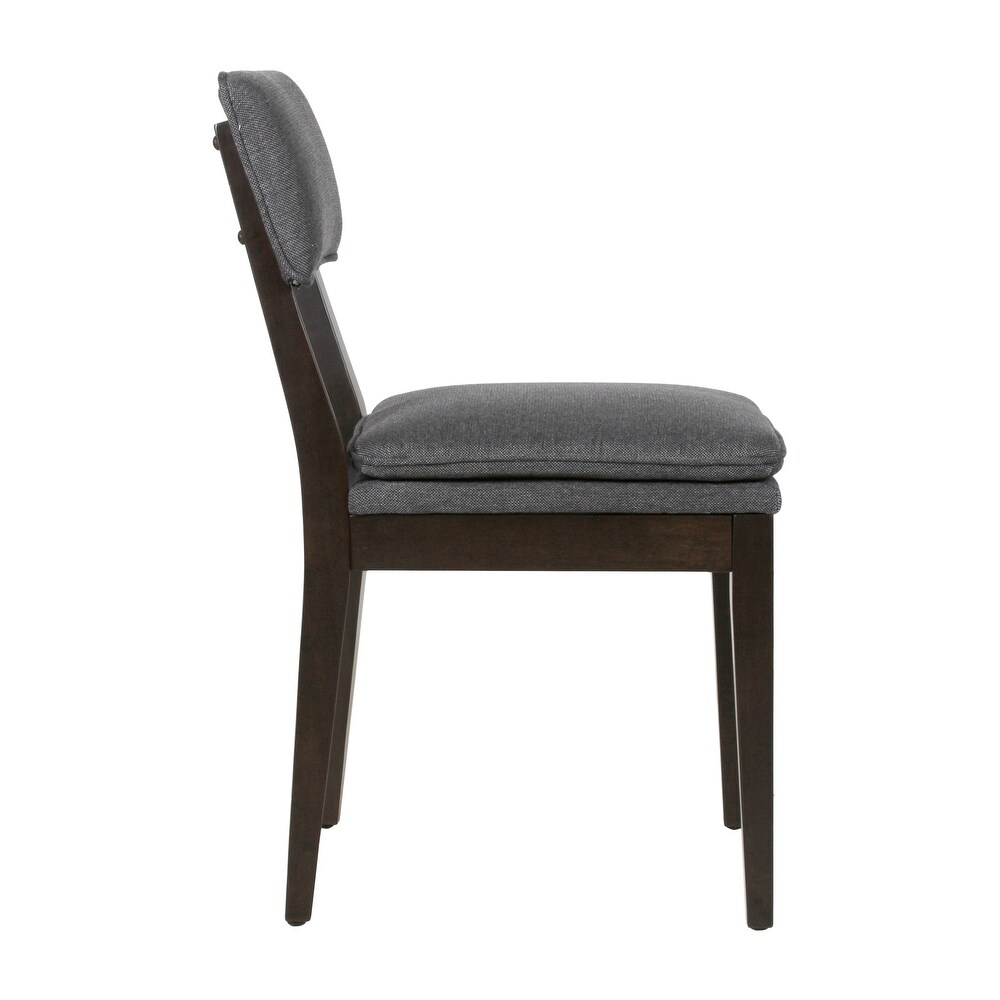 East at Main Solid Wood Upholstered Dining Chairs (Set of 2)