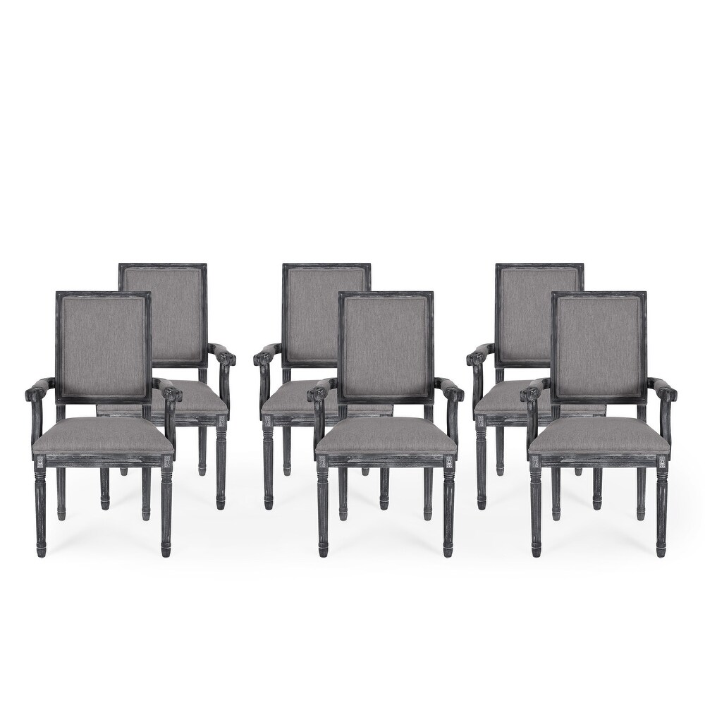 Maria French Country Upholstered Dining Chairs by Christopher Knight Home   23.75\