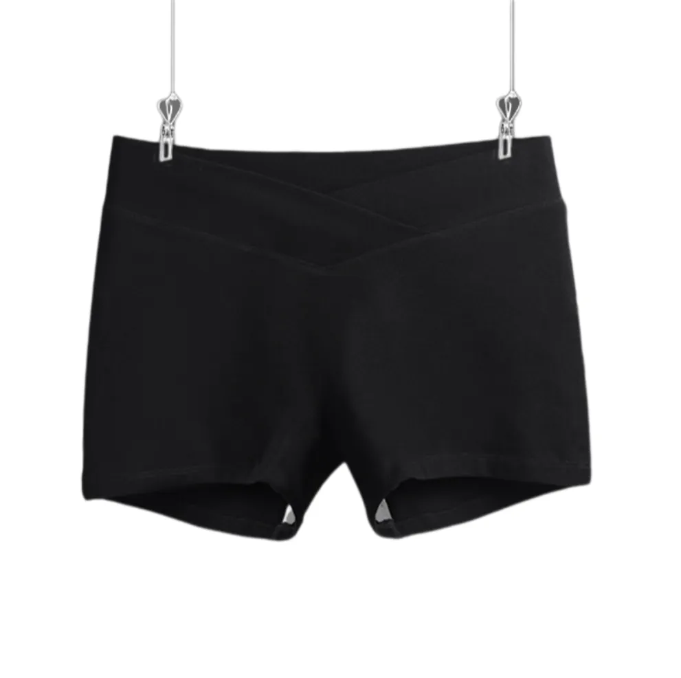 Maternity Low-Waist Safety Shorts – Lightweight 3/4 Length Pure Cotton Belly Support Underwear