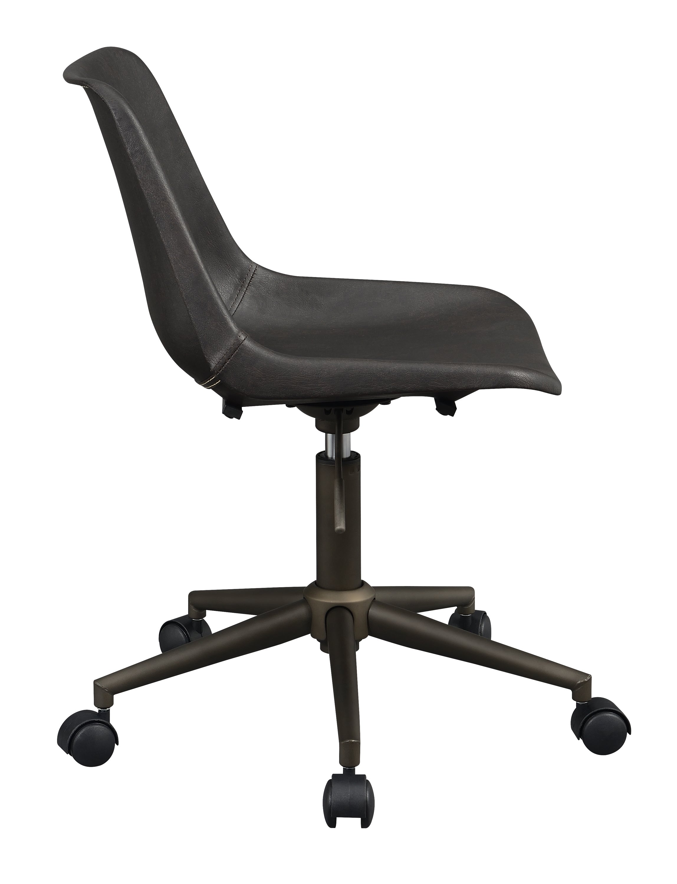 Carnell Adjustable Height Office Chair With Casters Brown And Rustic Taupe-803378