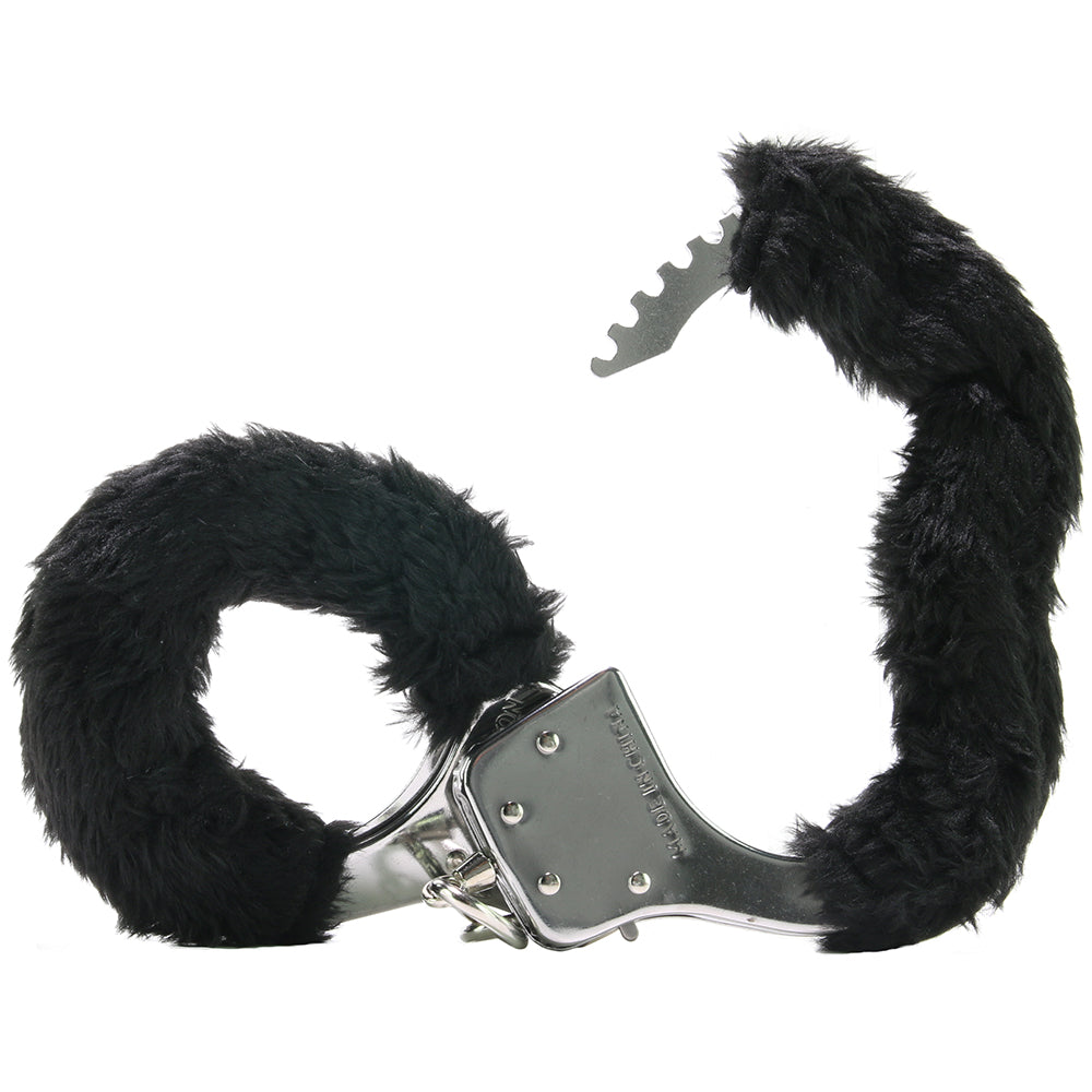 Black Furry Hand Cuffs