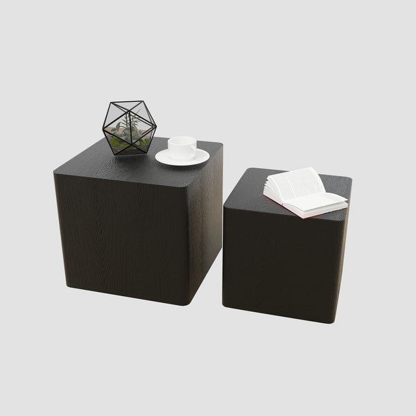 Set of 2 MDF End Table/Side Table for Living Room， Office， Bedroom