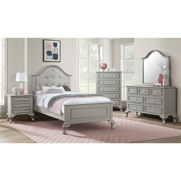 Picket House Furnishings Jenna Full Panel Bedroom Set in Grey - - 34632227