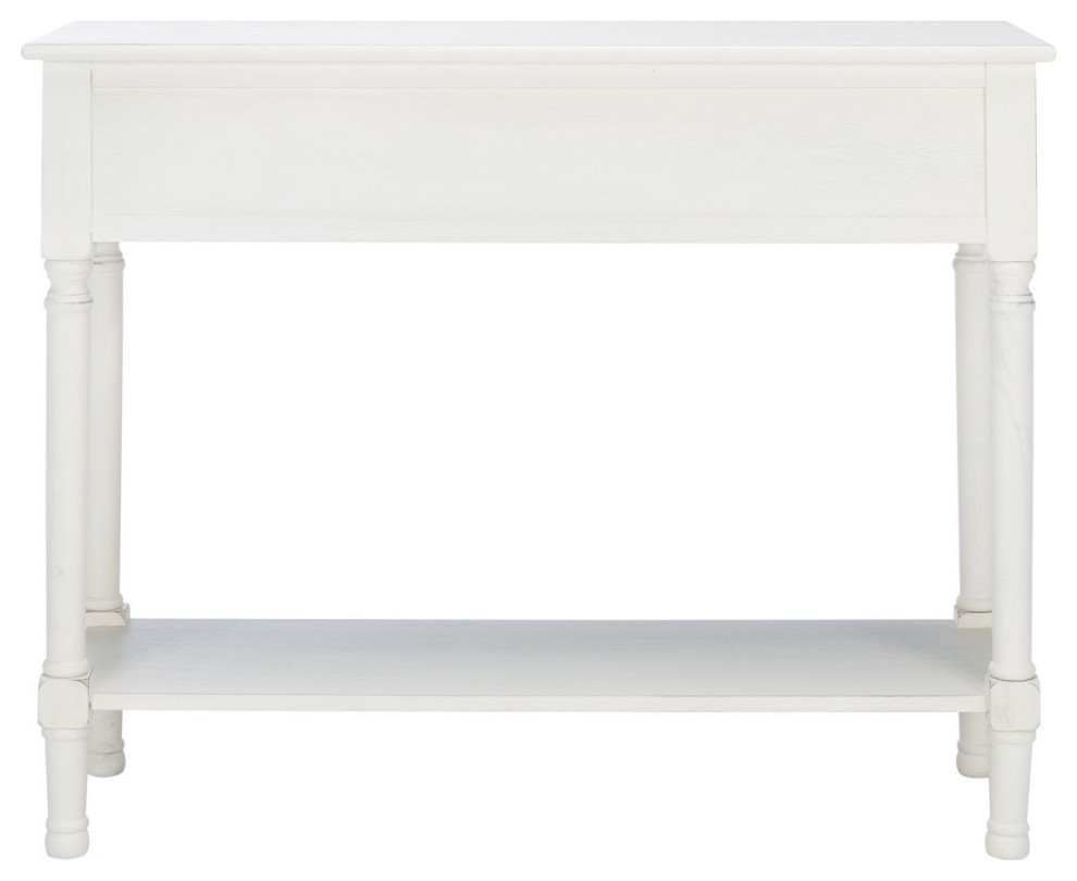 Piper 2 Drawer Console Table Distressed White   French Country   Console Tables   by V.S.D Furniture  Houzz