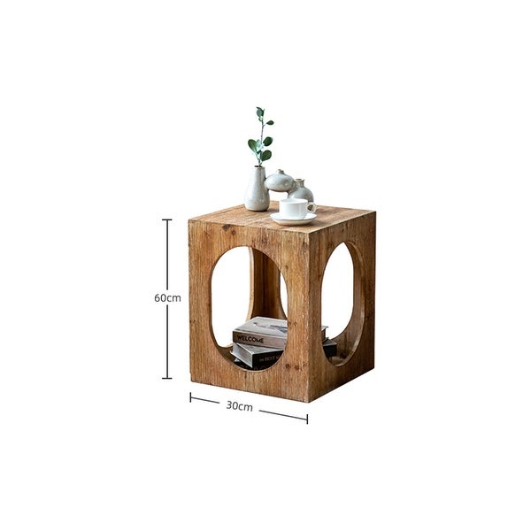 Small Spaces Hollow Design Side Table Suitable for Living Room