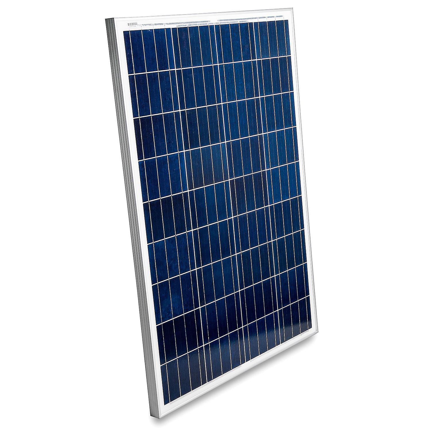 100 Watt Solar Panel 12V Poly Battery Charger - Fast Charging， High Efficiency， and Long Lasting - Perfect for Off-Grid Applications， Motorhomes， Vans， Boats， Camping， Tiny Homes and More!