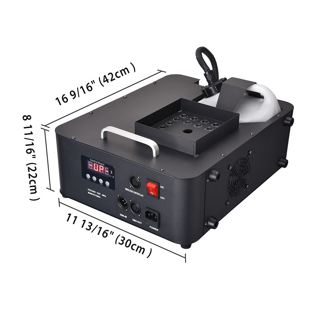 Yescom Fog Smoke Machine w/ Remote Light DMX 20000 CFM 1500w