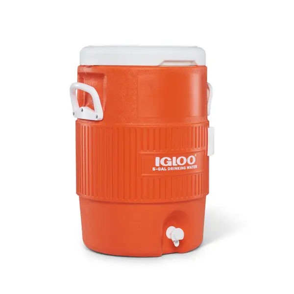 Igloo 5 Gallon Orange Seat Top Beverage Cooler