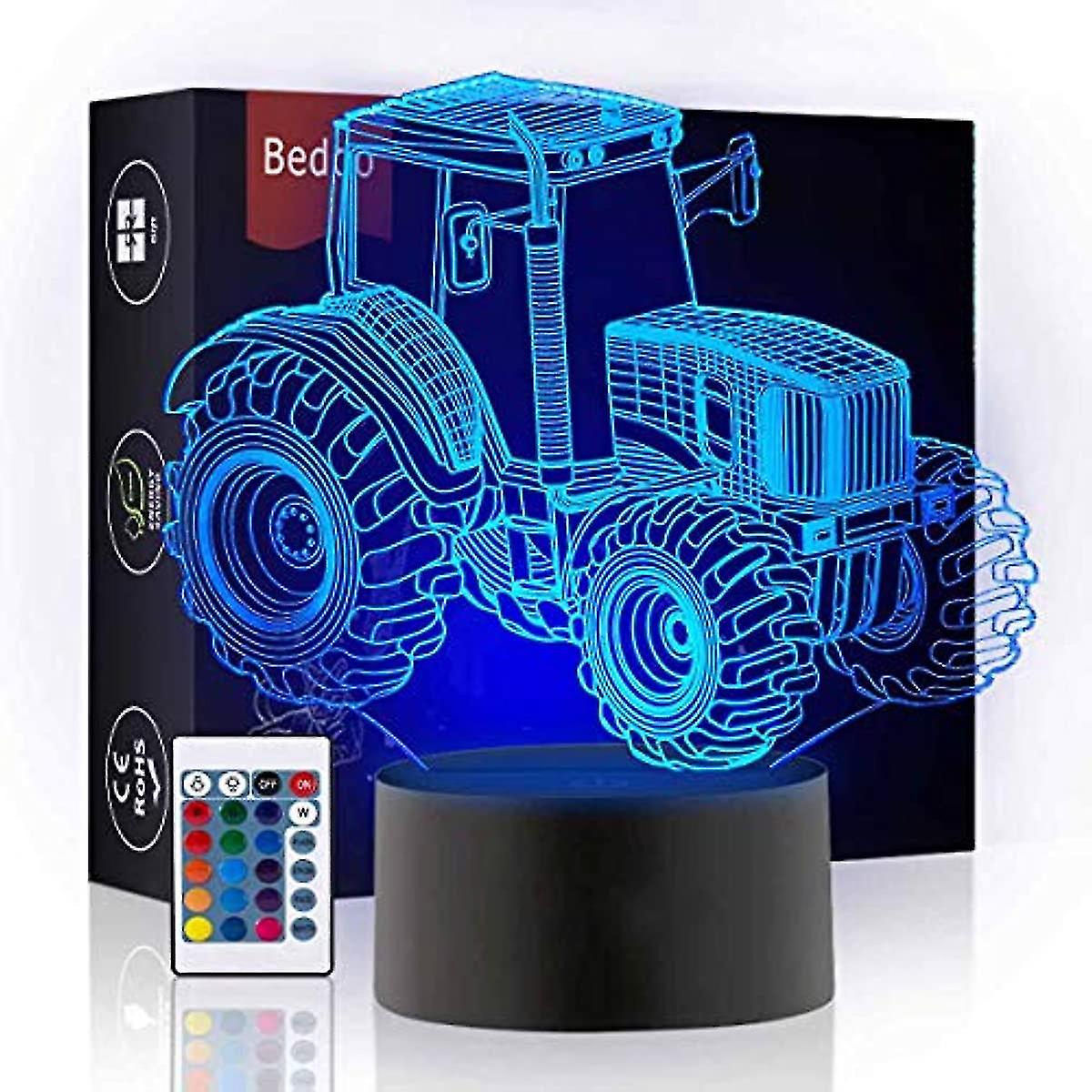 Led Night Lights 3d Illusion Bedside Table Lamp 16 Colours Changing Sleeping Lighting With Smart Touch Button Cute Warming Present Creative Decoration