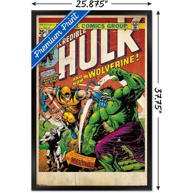 Trends International 24x36 Marvel Comics Wolverine Cover Framed Wall Poster Prints