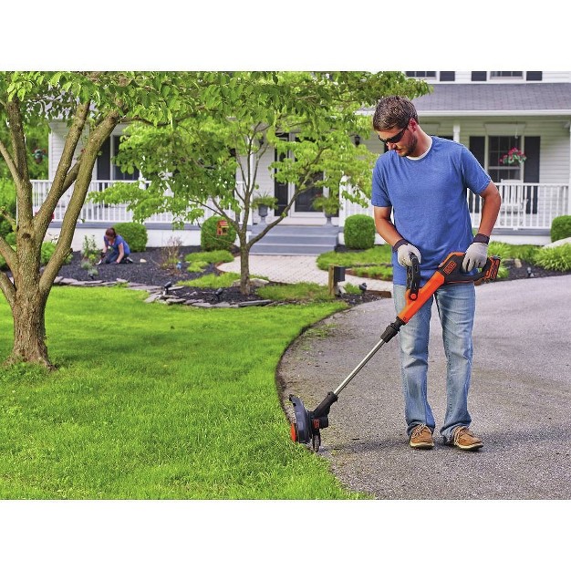 Black amp Decker Lst522 20v Max Lithium ion 2 speed 12 In Cordless String Trimmer edger Kit 2 5 Ah