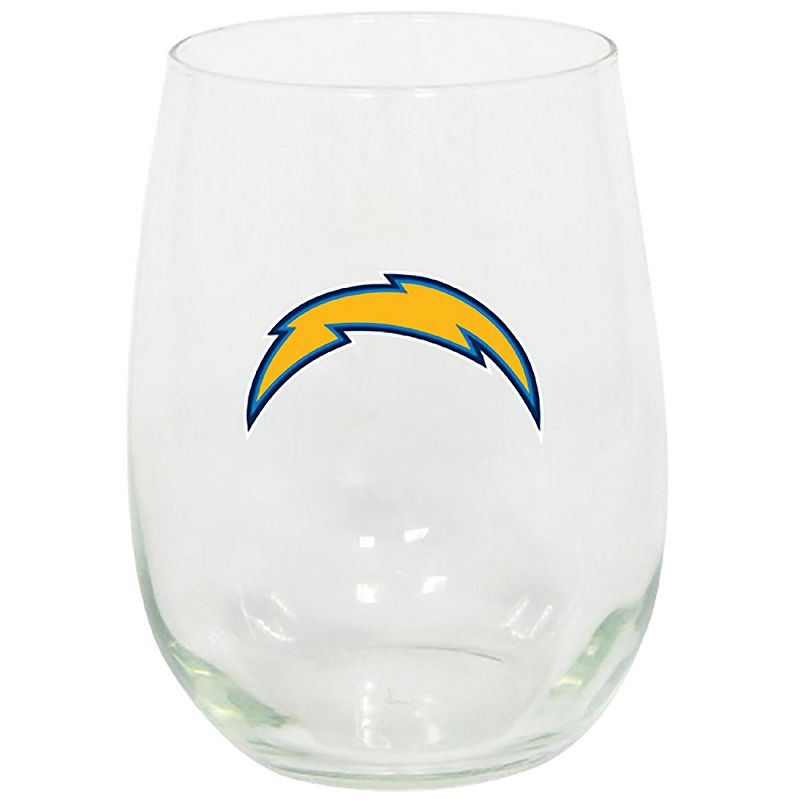 Los Angeles Chargers 15oz. Stemless Wine Glass