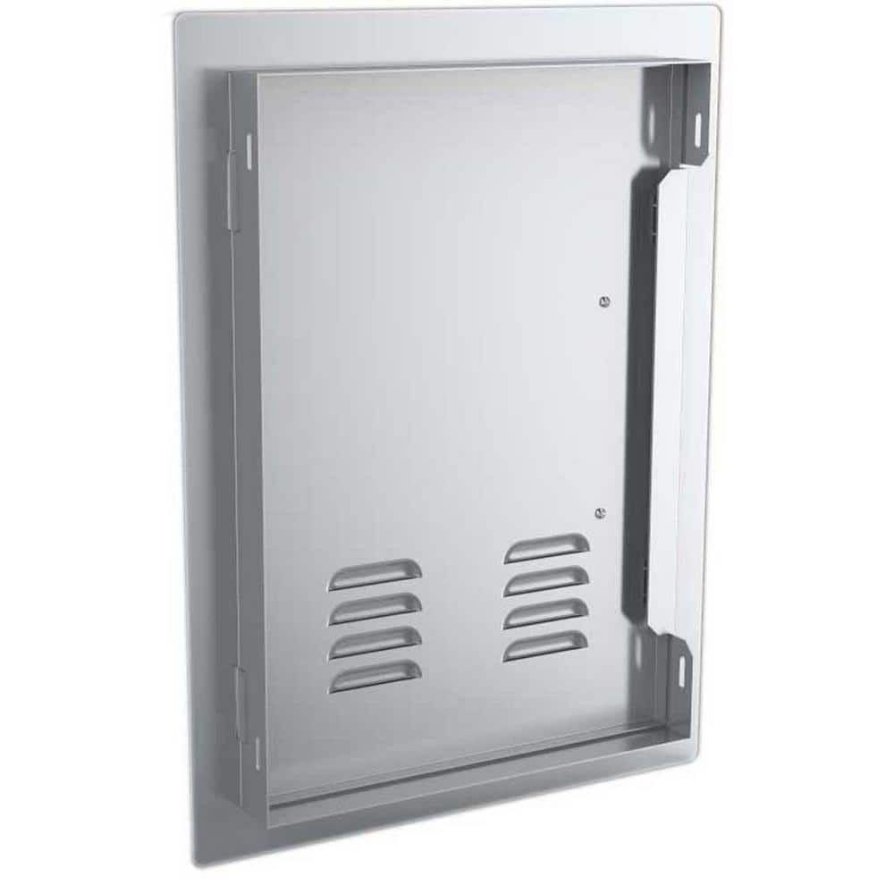 Sunstone Classic Series 14 in. x 20 in. 304 Stainless Steel Vertical Access Door with Vents A-DV1420