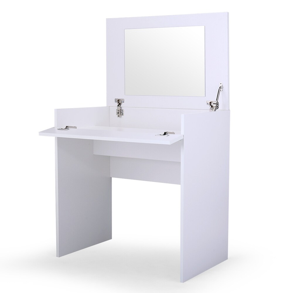 Vanity Sets  Makeup Vanity Table with Flip up Mirror Bedroom Dresser Table Jewelry