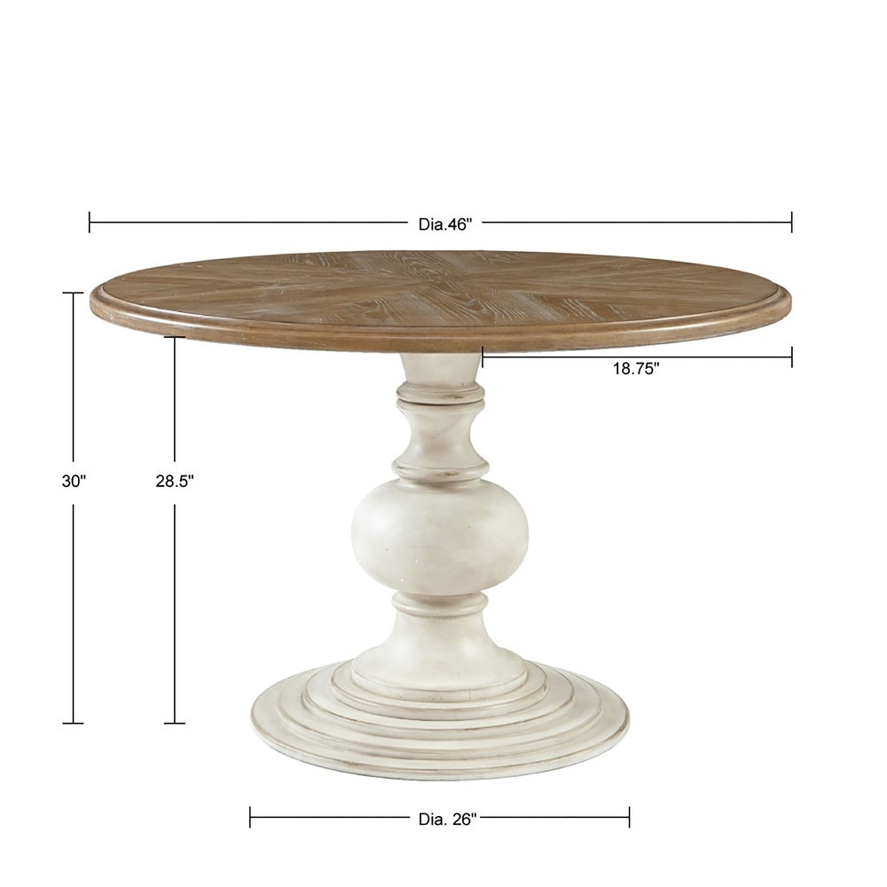 Madison Park Hemlock Reclaimed Walnut/Antique Cream Dining Table