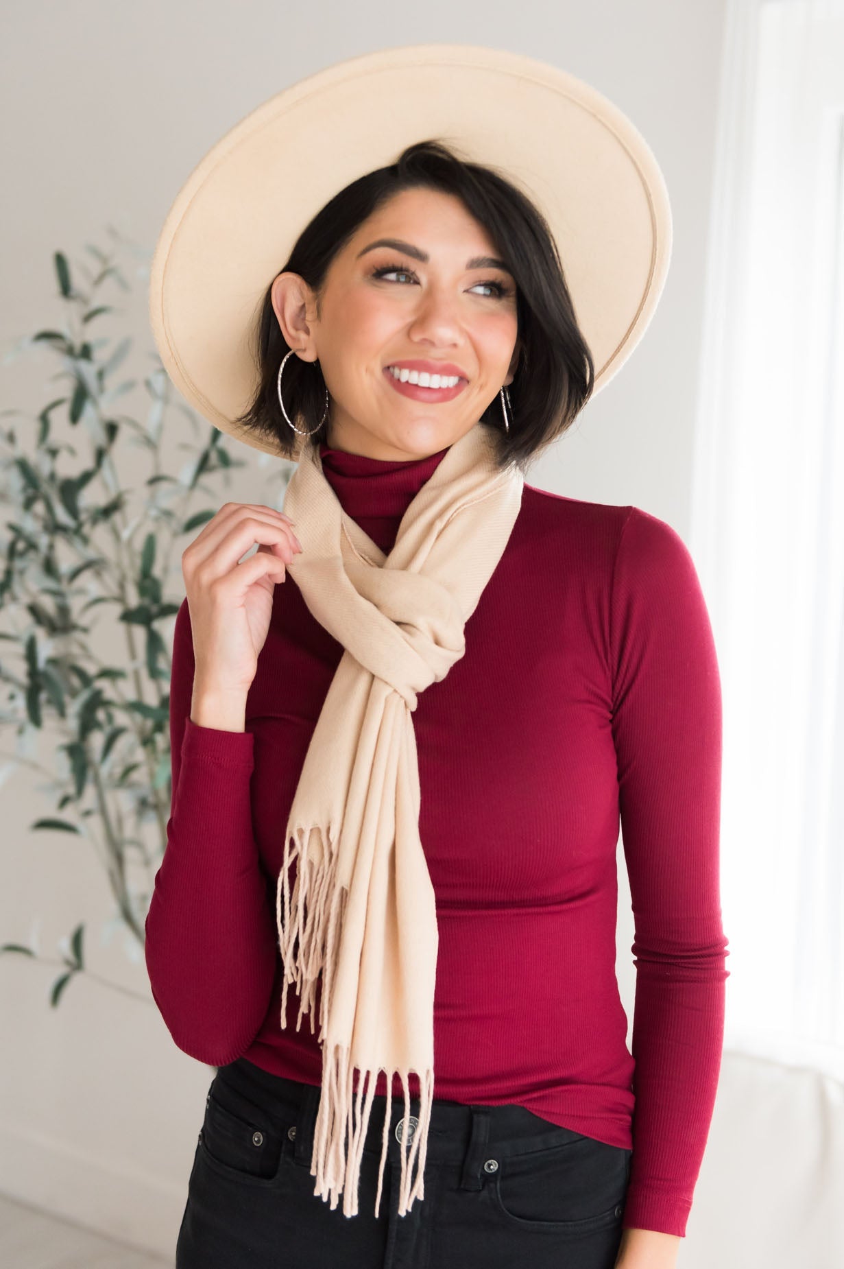 Sway Me Away Modest Turtleneck Top