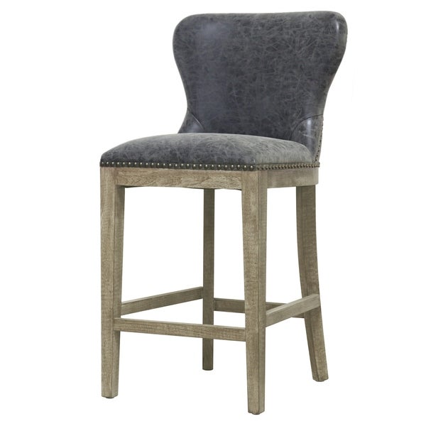 Dorsey Brown and Grey Nubuck Counter Stool